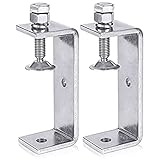 Liseng 2 Stück Hochleistungsklemme, C-Klemme für Holzbearbeitung, Metall mit Breiten Backenöffnungen (Breite Backenöffnung 120 mm)