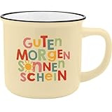 GRUSS & CO XL-Becher Motiv 'Guten Morgen' | Lieblingsbecher aus Porzellan, Tasse mit Spruch, 55 cl, mit Geschenkbanderole | Geschenk, Geburtstagsgeschenk | 74176
