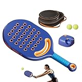 Solo-Tennis-Trainer, Rebound-Ball mit Schnur, Solo-Tennis-Trainer, Rebounder – Tennis-Trainingsgerät mit langem elastischem Seil für Anfänger