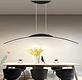 HJYBFA LED Pendelleuchte Modern Dimmbar Kronleuchter Verstellbar für Esszimmer, Küche, Büro, Wohnzimmer, Schlafzimmer (Weiß, 80 cm)