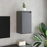 GCHDHAPB Home-Shelving,Wandregale & Ledges,Hängeschrank grau 30x30x60cm Massivholz Kiefer