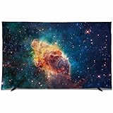 Eleeonora Tv-StaubschutzhüLle,Tv-Abdeckung Staubschutz,Landschaft Tv,Abdeckung,Staubdicht,Waschbar,Schutz Sonne,FüR Tv 22 Bis 80 Zoll,HäNgender Desktop Gebogener Tv