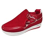 Einzelschuhe Damen Schuhe Weichen Sohle Bequem Freizeitschuhe Flache Rutsfeste Wanderschuhe Übergröße Atmungsaktive Mesh-Schuhe Lässige Turnschuhe Mode Elegant Komfortable Gartenschuhe