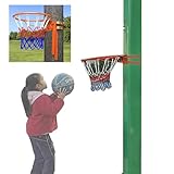 CMYUN Basketballkorb Kinder Hängende Basketballkörbe Outdoor Indoor, Tragbar Wandmontierter Basketballkorb mit 2 Riemen, Homeschooling Basketball-Trainingsgerät