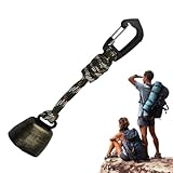 Anti-Glocke – Sicherheits-schutzglocke mit Schalldämpfer | Kleines Camping-Bär-Alarmglocken-Set für Wandern, Rucksackreisen, Radfahren, Jagen, Camping, Outdoor-Abenteuer