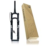 26/27,5/29 Zoll Mountainbike-Federgabel, Federweg 140 mm, gerades/konisches Rohr, Schnellspanngabel, manuelle/ferngesteuerte Verriegelung, Rückpralleinstellung der Vorderradgabel aus Aluminiumlegier