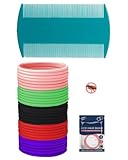 FUGLUS 20 Stück Anti Laus Haargummi Mit Extra feiner Zahnkamm gegen Kopfläuse Natürlich und Wirksam hilft Läusen Vorzubeugen Haargummi Gummiband,100% natürlich mit ätherischen Ölen