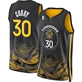 Basketball Jersey Shirt für Erwachsene Basketball Jersey,Basketball ärmelloser Anzug,Basketball Sportbekleidung,T-Shirt Weste für Jugend Sweatshirt,# 30 Black,XL