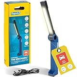 Rapid Akku-Inspektionsleuchte für Werkstatt, Auto & enge Räume, robuste Arbeitsleuchte mit klappbarem Leuchtarm mit 500 Lumen, Magnetfuß, Micro-USB-Akku