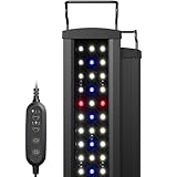 NICREW SlimLED Plants Aquarium Beleuchtung, volles Spectrum Aquarium Lampe mit Timer für Wasserpflanzen und Süßwasser-Becken, 45-60 cm, 14W