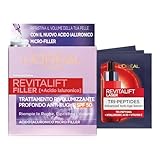 L'Oréal Paris Revitalift Filler Tagespflege Revitalift Filler Anti-Falten Tagespflege LSF 50 mit Hyaluronsäure 50 ml + Revitalift Laser Serum Tri-Peptide Anti-Aging Bundle Routine - Set mit 4