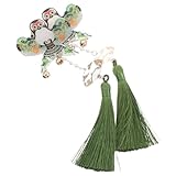 Beaupretty 1Paar Retro Quasten Haarnadeln Chinesische Drachen Haarspangen für Hanfu Styling Traditionelle Asiatische Haardekorationen mit Elegantem Quastendesign