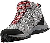 Columbia Redmond III Mid WP wasserdichte Wanderstiefel für Damen, Grau (Steam x Red Coral), 40 EU
