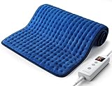 Wchiuoe Heizkissen, Groß Elektrische Wärmekissen mit Abschaltautomatik 2 Stunden, 6 Wärmeeinstellung, Waschbare Heating Pad für Rücken Schulter Nacken Bauch