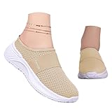 Sandalen Vorne Geschlossen Damen Orthopädische Schuhe Breite Füße Sommerschuhe Clogs Damen Mesh Atmungsaktiv Sandals Walkingschuhe Freizeit Schlappen Slip On Walking Shoes Outdoor Hausschuhe