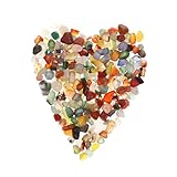 UTHCLO Blumentopf aus Stein Achat farbiger Stein kreativer Schotter buddhistische Versorgung zartes Steindekor Mini kleiner Stein zart gefärbter Stein Brudelstein Keramik Bunt