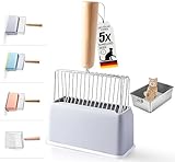 Katzenstreuschaufel,Katzenkloschaufeln,Katzenschaufel mit Behälter,Katzenklo Schaufel,Katzenschaufel Metall,Katzenstreu Schaufel,Katzentoilette Schaufel,Streuschaufel Katzenklo,Katzenstreu Schippe