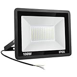 Niserelesa 100W LED Strahler Außen,Superhell 10000LM Scheiwerfer LED-Strahler, IP66 Wasserfest Fluter 6500K Kaltweiß Flutlicht Außenleuchte,für Hinterhof, Auffahrt, Türen, Garage, Flur, Garten