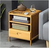 Beistelltisch Kaffee mit Aufbewahrungsregal, Schubladen und Regalen, Schrank für Familienschlafzimmer (2 Farben)