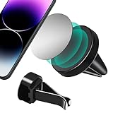 DAWRIS Handyhalterung Auto Magnet, Tachohalterung Universal Handyhalter Auto Zubehör Magnetischer Auto-Klimaanlagen-Entlüftungstelefonhalter zum Aufstecken, universeller Saugnapf, Alle Smartphone