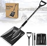 UMUACCAN Snow Removal Shovel Schneeschaufel Ergonomisches Design Abnehmbares 4-in-1-Design kann in Zwei Verschiedene Längen geformt Werden Geeignet für Schnee-, Garten- und Campinganlässe