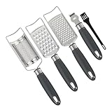 HOLIDYOYO Teiliges Handlicher Gemüseschneider Kartoffelreibe Ingwerreibe Ergonomischer Griff Vielseitiges Küchengerät für Gemüse Käse Zitrone