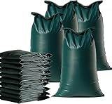 10x Sandsack 50x60 cm zum Wasserschutz bei Hochwasser - Hochwasserschutz mit Schnürband - Sack & Gewebesack ungefüllt