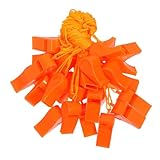 ROMISBABA 30 Teiliges Trainingswerkzeug Tragbare Notfall Überlebenspfeife Sicherheitspfeife Mit Umhängeband Lauter Klarer Klang Pfeifen Pfeife Zum Wandern Signalpfeife Kunststoff