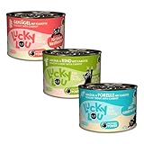 Lucky Lou Kitten Mix-Paket 18 x 200g - hochwertiges Katzenfutter nass mit viel Protein - Nassfutter getreidefrei & ohne Zucker für Junge Katzen