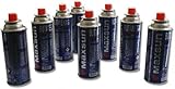 TRENDSKY 8 x Gaskartuschen 227ml für Camping Kocher Unkrautbrenner Gaskocher Gasofen, Butan Gas Kartusche Flasche MSF-1A