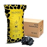Neandertaler Feuer Holzkohle Grillkohle Buche - 10kg 20kg 30kg Charcoal BBQ Kohle für Grill Smoker Kamin | Grillholzkohle aus Laubholz Buchenholzkohle | Restaurant Qualität (10 kg)