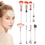 Dottduya Feiertags-Make-up-Pinsel,Pinsel-Weihnachtsset - 8X Make-up-Pinsel-Werkzeugset,Make-up-Pinsel-Werkzeug, Gesichts-Augen-Make-up-Pinsel für Frauen und Mädchen