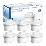 Wasserfilter Ersatz für Brita® Marella® Kanne Brita® Wasserkocher,Wasserfilter kartuschen Kompatibel mit Brita® Maxtra+® Plus Maxtra Pro® All-in-1 Reduziert Verunreinigungen-6er Set