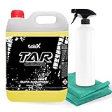 FULLCARX Tar Cleaner 5L Teerentferner Auto, Reiniger Entfernt Flecken Teer Harz Klebstoffen, Sehr Effektiv, Einfach zu Verwenden und Sicher, Autopflege Reinigung Detailing Professionelles Produkt
