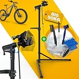 Tarpofix® Fahrrad Montageständer bis 50kg für E-Bike | Montageständer für Fahrräder | Profi Fahrrad Reparaturständer | Schwerlast Fahrradhalter Ebike | Fahrradständer Reparatur & Wartung | Bike Stand