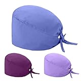 AIchenYW Op Haube Klicksystem Peeling Kappe für Krankenschwester Zahnarzt Bandana Bedruckte Füllig Turban Hut Verstellbare Füllig Haarabdeckung Medizinische Kopfbedeckung Für Damen und