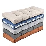 ROFIELTY Benutzerdefinierte Bank Kissen, 10cm Dicke Fenster Sitzkissen Seide Memory Foam, Anti-Rutsch getuftet Klavier Bank/Sofa Kissen, Indoor/Outdoor Patio