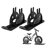 Ancsttu Cycling Ski Schlitten,1 Paar Pedalloser Kinderwagen Schneeschlitten Board Set - Aufsatz Umrüstung für Golfwagen Walker Pfade Fahren - Für Mädchen Kleinkinder Radfahrer