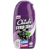 CHIEFS Syrup Zero, Johannisbeere, 65ml, für mehr als 8l Fertiggetränk, Sirup zuckerfrei mit echten Fruchtextrakten, vegan, zero Kalorien, made in Germany