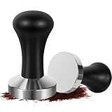 Vemfay Kaffee Tamper,Espresso Tamper 51mm mit Holzgriff Tamper 51mm,für Cafes und Kaffeeliebhaber