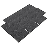 Dachschindeln mit einer Einzelstücklänge von 1000 ± 3mm,Einzelstückbreite von 333 ± 3mm,Einzelstückdicke von ≥ 2,7mm einer Pflasterfläche von 3,1 Quadratmeter pro Pac Schwarz Standardtyp