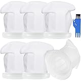 QAQGEAR 6 Stück VC100 Filter für Vorwerk Kobold VC100 Akku Staubsauger VC 100 Ersatzfilter Staubsaugerfilter Schmutzfilter Ersatzteile für Vorwerk Handstaubsauger Filter Zubehör