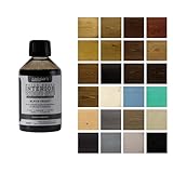 Littlefair's Holzlasur 250ml - Holzlasur Innen - Holz Lasur Für Natürliche Holzmaserung - Wasserbasierte Wood Stain - Schnell Trocknend & Umweltfreundlich - Farbe: Schwarzes Ebenholz