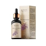 Traubenkernöl Bio Hautöl 100ml - 100% rein, kaltgepresst - Pflege für Gesicht, Körper, Haare - für trockene und empfindliche Haut - in Premium Qualität BotanyRoom®