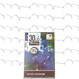Mini-Lichterkette, batteriebetrieben, mehrfarbige LED-Lichterkette für den Innenbereich, Dekoration für Partys, Weihnachtsbäume, Hochzeiten, Raumbeleuchtung und mehr, 2,9 m