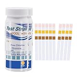 Aquarium Teststreifen,Teststreifen für pH,Nitrit & Nitrat,Einfaches Aquarium Wassertest Kit für Süßwasser & Salzwasser,Genau & Zuverlässig für Aquarium Wassertestpapier Wasseranalyse(3-in-1,100 Stück)