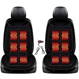 Generisch 2er Set Sitzmatte Auto, Winter Autositz Auflage mit Rückenlehne, Warm Bequem Weich Plüsch zum Fahren im Winter, Universell Passend für die Meisten kfz pkw