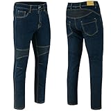 Vaster Moto Herren Motorradhose Motorradjeans Bikerhose Sportliche Fahrradhose Schutzhose mit Protektoren Länge 76cm 81cm 86cm (DE/NL/SE/PL, Alphanumerisch, L, Regular, Regular, Innenbeinlänge 86cm)
