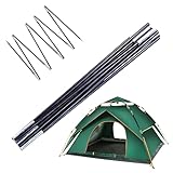yakermur Zeltstange – leichte Zeltstange | tragbare, leichte Reparatur, flexible Ausrüstung für Outdoor-Aktivitäten, Strand, Rucksackreisen, Camping