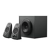 Logitech Z625 2.1 Lautsprecher-System mit Subwoofer, THX-zertifiziert, 400 Watt Spitzenleistung, 3.5 mm Eingang, Cinch- & Optischer Eingang, EU Stecker, PC/TV/Tablet/PS4/Xbox/Wii - Schwarz